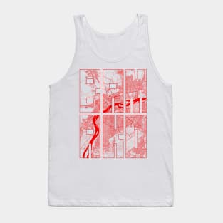 Bamako, Mali City Map Typography - Oriental Tank Top